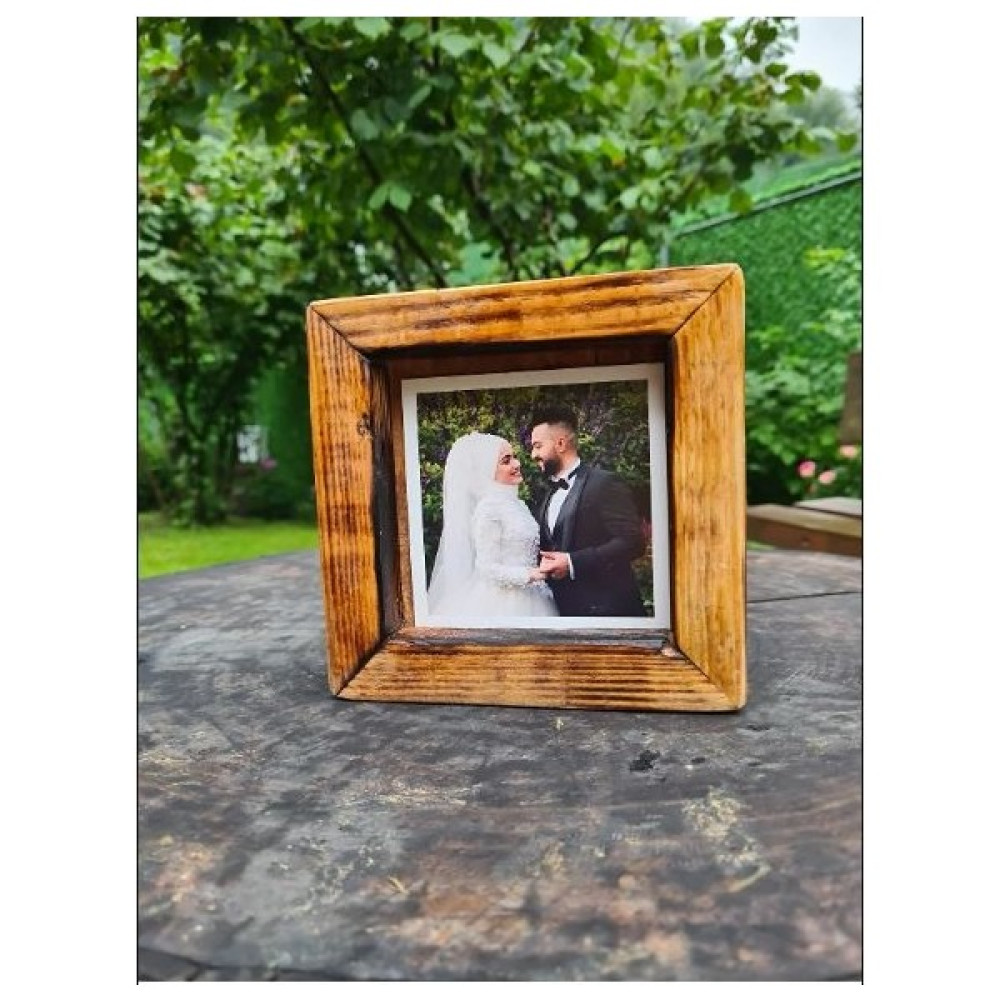 Design Love Ahşap Masa Üstü Fotoğraf Çerçevesi 16*16 cm Resim & Fotoğraf Çerçevesi Fiyatı