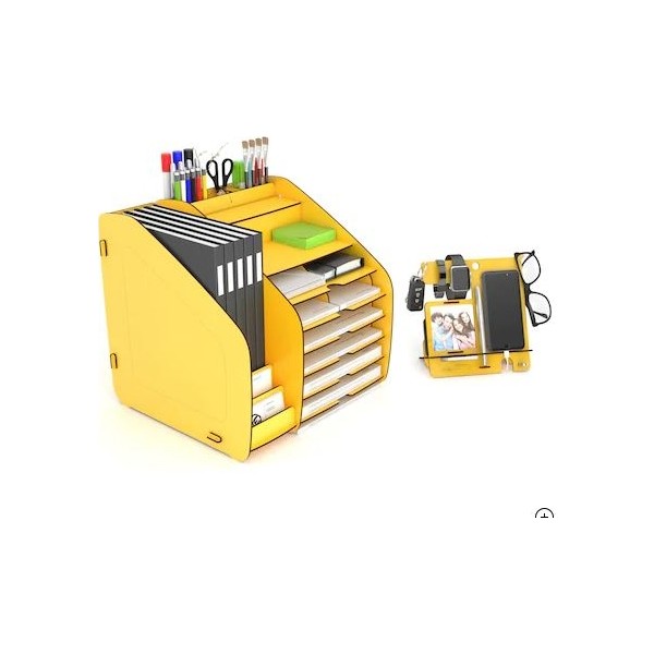 Design Otto Fx XL Modest A4 Evrak Rafı Masaüstü Organizer Sarı Diğer Fiyatı