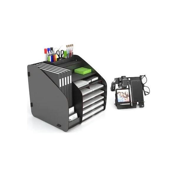 Design Otto Fx XL Modest A4 Evrak Rafı Masaüstü Organizer Siyah Diğer Fiyatı