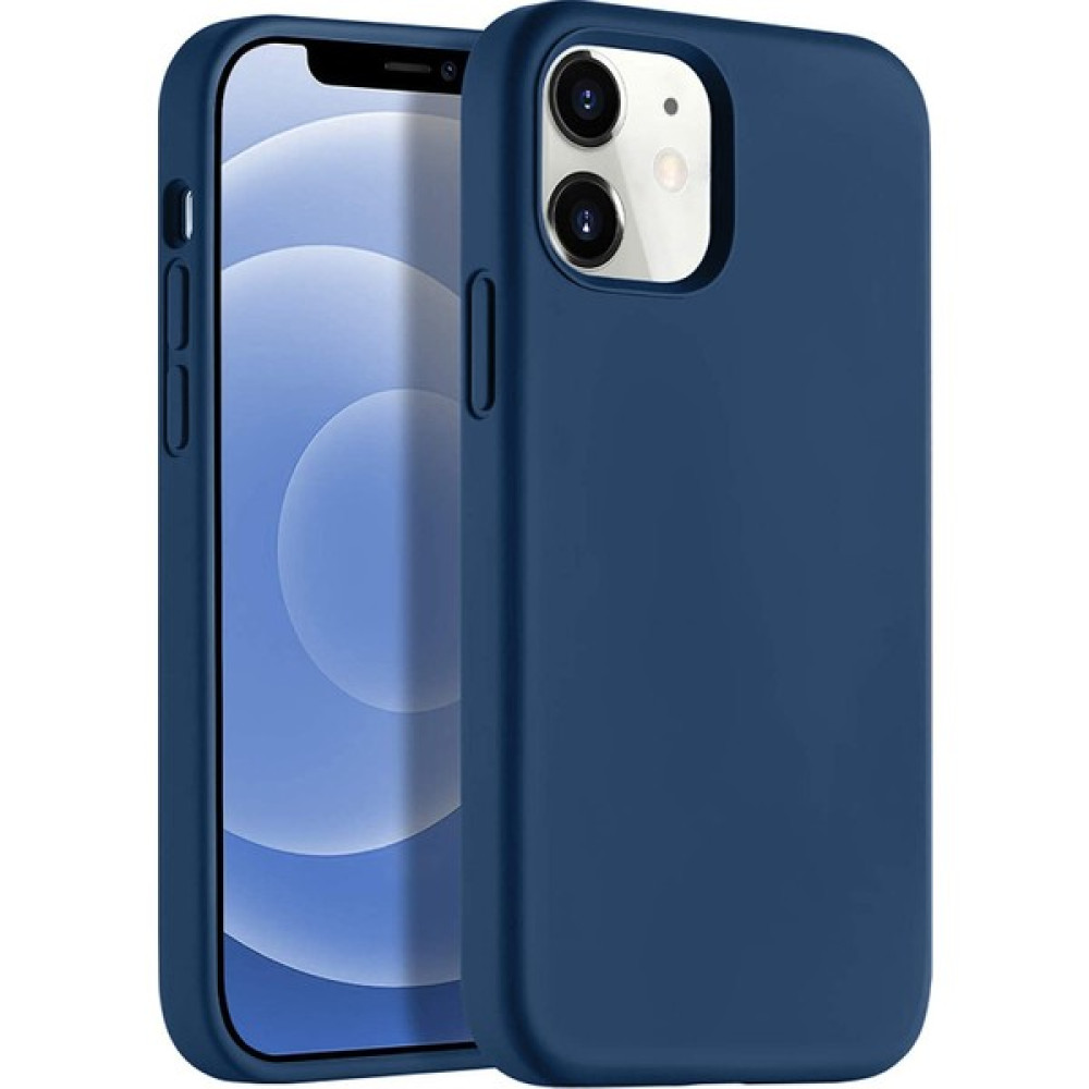 Desingshop Apple iPhone 12 Silikon Lansman Kılıf - Lacivert Cep Telefonu Kılıfı Fiyatı