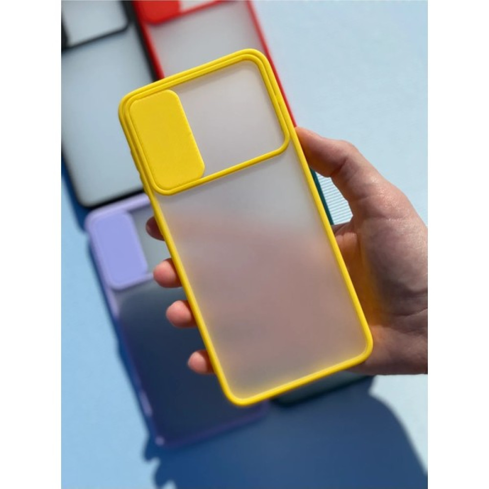 Desingshop Samsung Galaxy A50 / A30S Kamera Sürgülü Sarı Kılıf Cep Telefonu Kılıfı Fiyatı