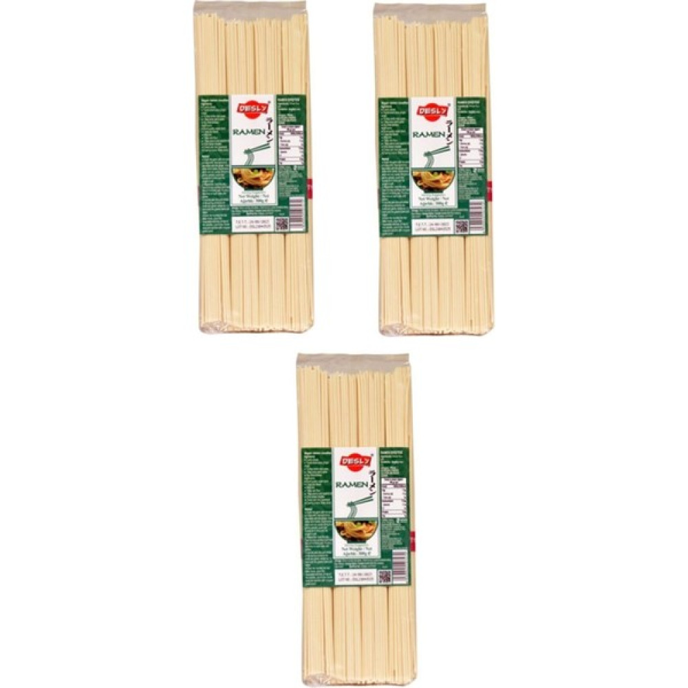 Desly Ramen Noodle 300GR x 3 Paket Set - 900 gr Diğer Fiyatı