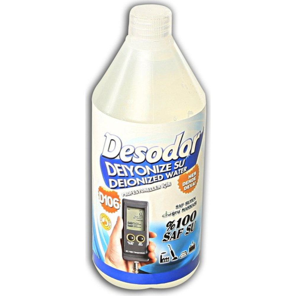 Desodor D106 Deiyonize Su Deionized Water Saf Su Destile Su 1 lt Akü & Akü Malzemeleri Fiyatı