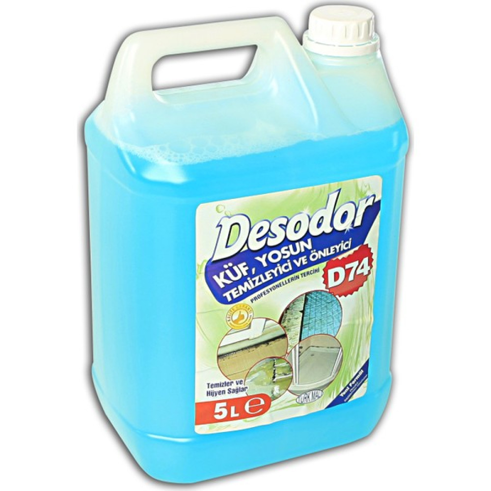 Desodor® D74 Küf, Yosun Temizleyici ve Önleyici 5 lt Parlatıcı ve Temizleyiciler Fiyatı