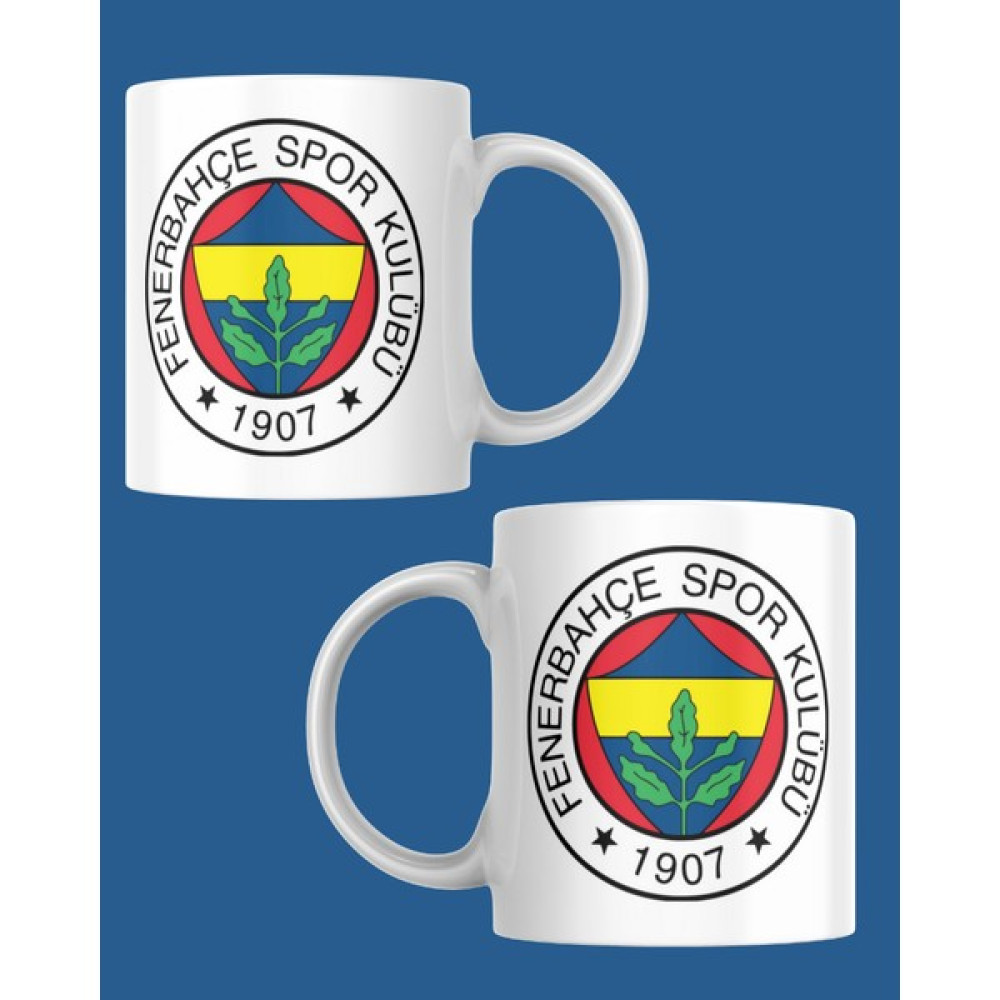 Dest-i Go Fenerbahçe Tasarım Kupa Bardak - Beyaz - 350 ml Fincan / Bardak / Kahve Takımı Fiyatı