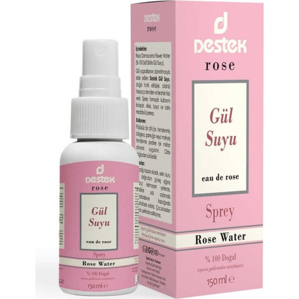 Destek Gül Suyu Sprey 150 ml (%100 Doğal) Oto Boyaları Fiyatı