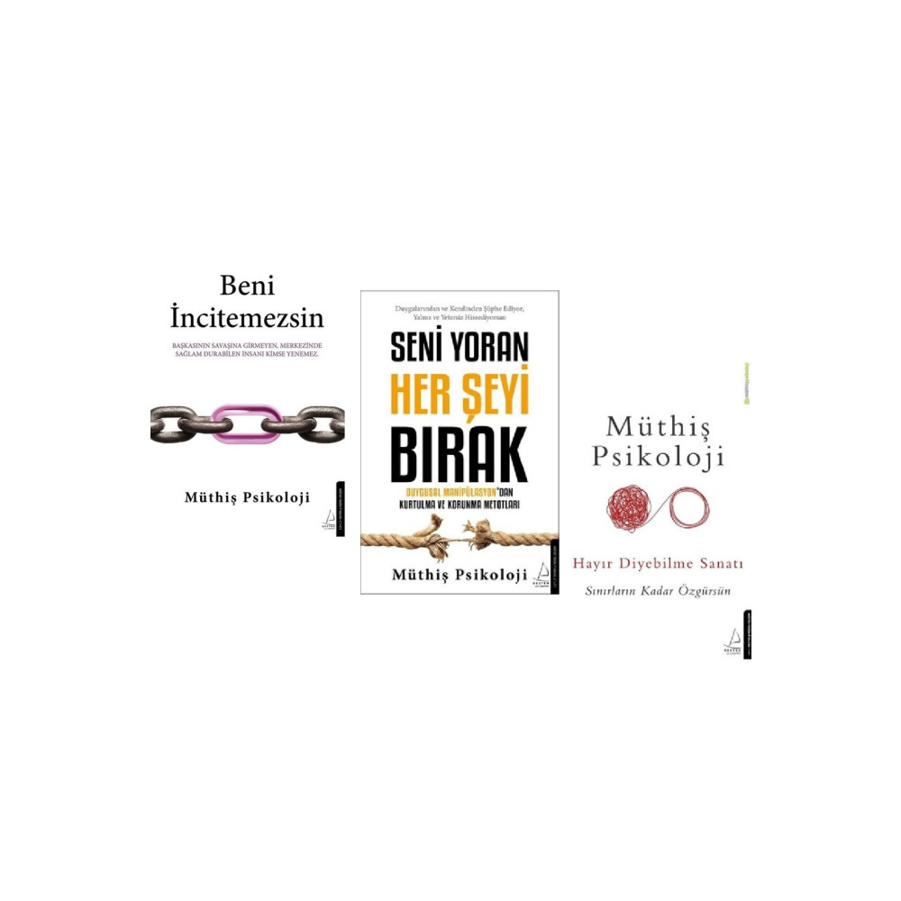 Destek Yayınları Beni İncitemezsin + Seni Yoran Her Şeyi Bırak + Hayır Diyebilme Sanatı /Müthiş Psikoloji 3 Kitap Set Kişisel Gelişim Kitapları Fiyatı
