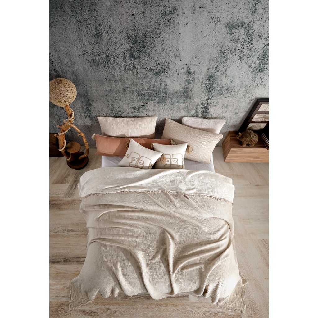 Destiny Hometex 4 Katlı Multi Muslin %100 Pamuk Tek Kişillik Yatak Örtüsü 160X240CM - Vizon - 160 x 240 cm SSD / Solid State Drive Fiyatı
