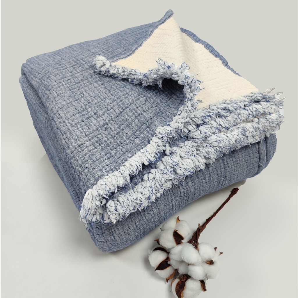 Destiny Hometex 6 Kat Müslin Yorgan / Tek Kişilik 170X230 - İndigo - 170 x 230 cm Yorgan Fiyatı