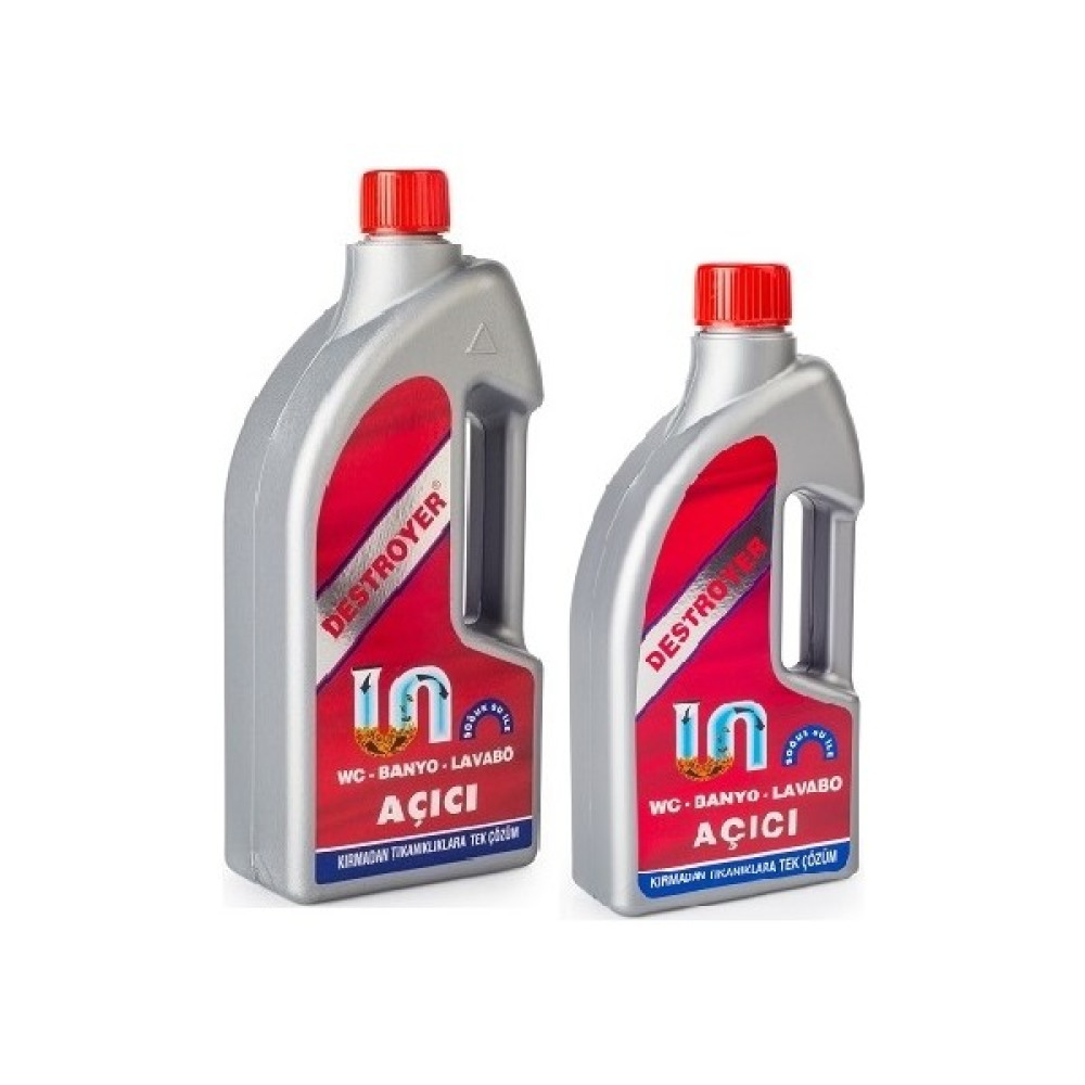 Destroyer Lavabo - Wc Açıcı 2000ml (2x1000ml) - 2 lt Temizlik Malzemeleri Fiyatı