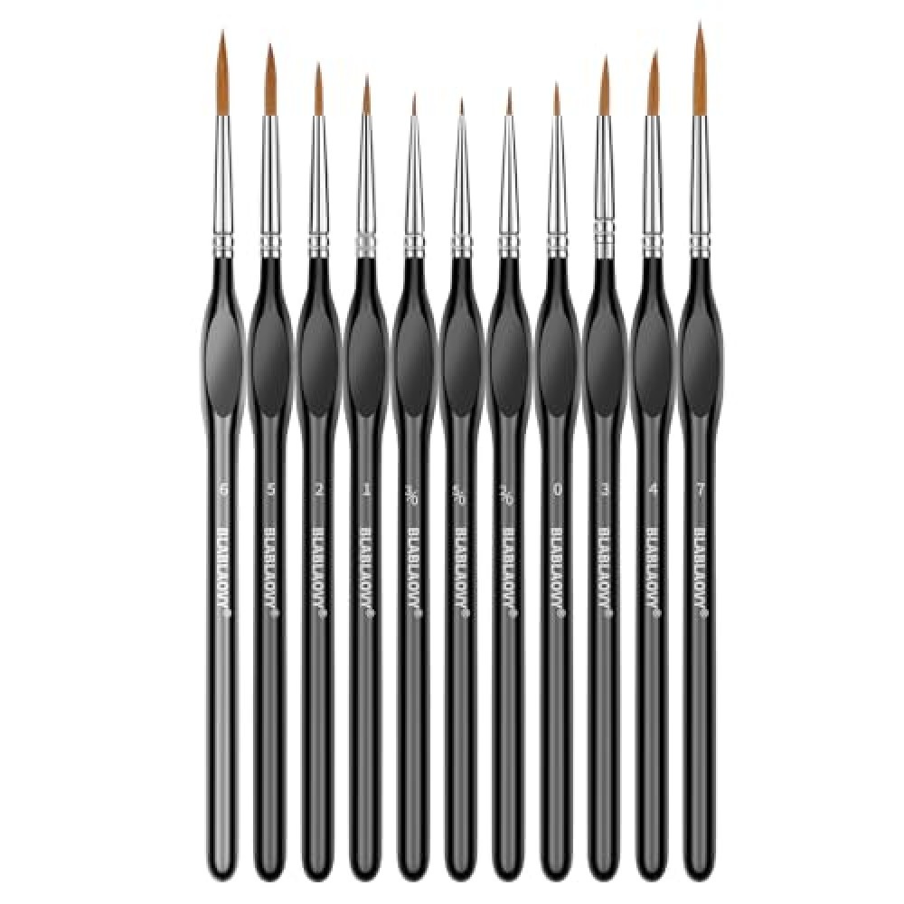 Detailing Paint Brush, 11 Pcs Miniature Paint Brushes with Triangular Handles, Art Paint Brushes for Acrylic Painting, Model, Face, Citadel, Figurine, Watercolor, Oil, Paint by Numbers Kit for Adults Brush Fiyatı
