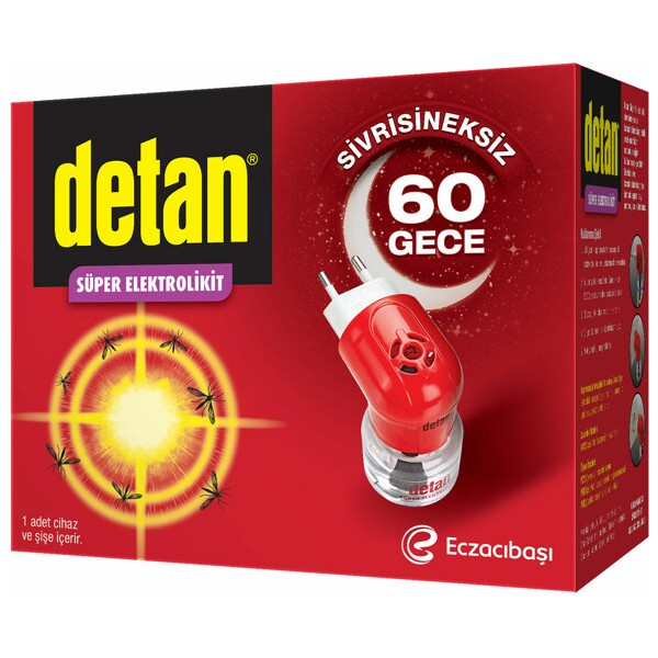 Detan 60 Gece Elektrolikit Cihaz + Yedek Diğer Fiyatı