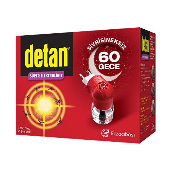 Detan Elektro Likit Sinekkovar Cihaz+Yedek 60 Gece Diğer Fiyatı