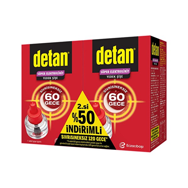 Detan Elektro Likit Sinekkovar Yedek 60 Gece 2.si %50 Indirimli Diğer Fiyatı