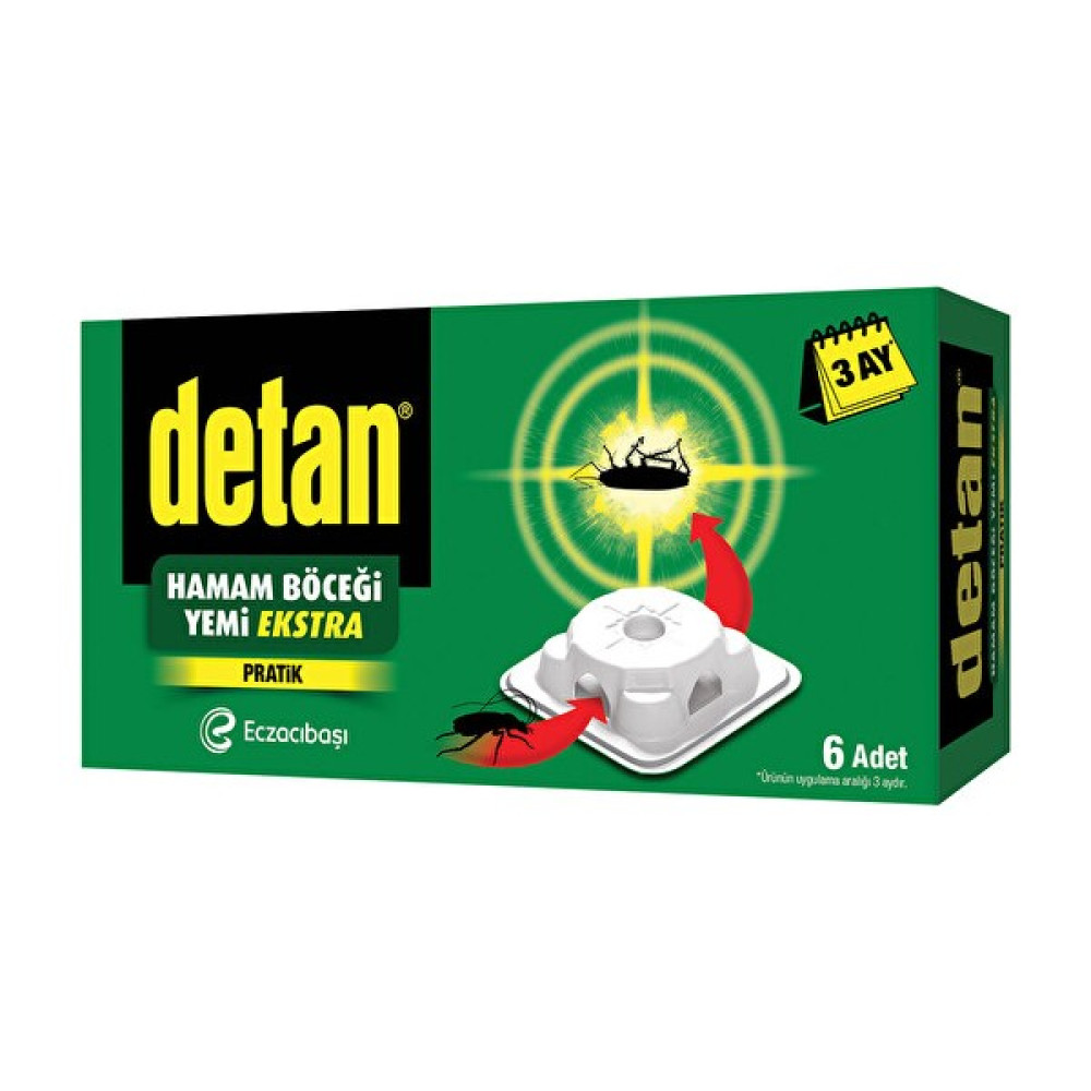 Detan Hamam Böceği Yemi 6 Li Sinek-Kene-Haşere Kovucu Fiyatı