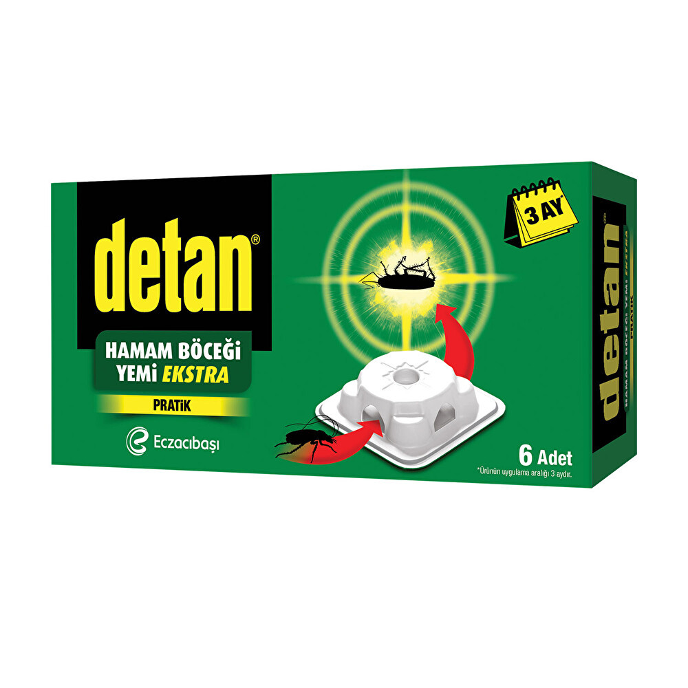 Detan Hamam Böceği Yemi 6'lı Sağlık Fiyatı