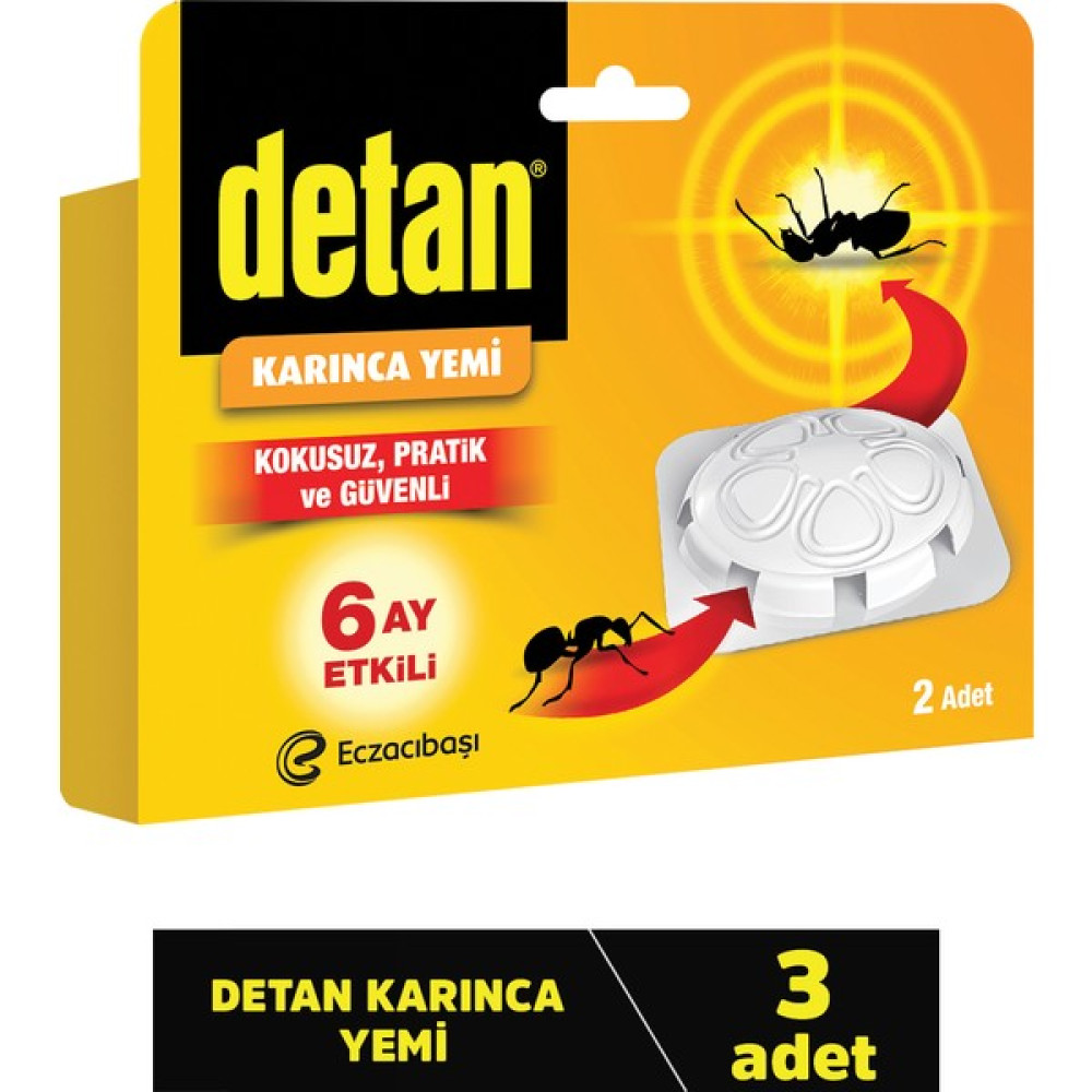 Detan Karınca Yemi 3'lü Fırsat Paketi Sinek-Kene-Haşere Kovucu Fiyatı