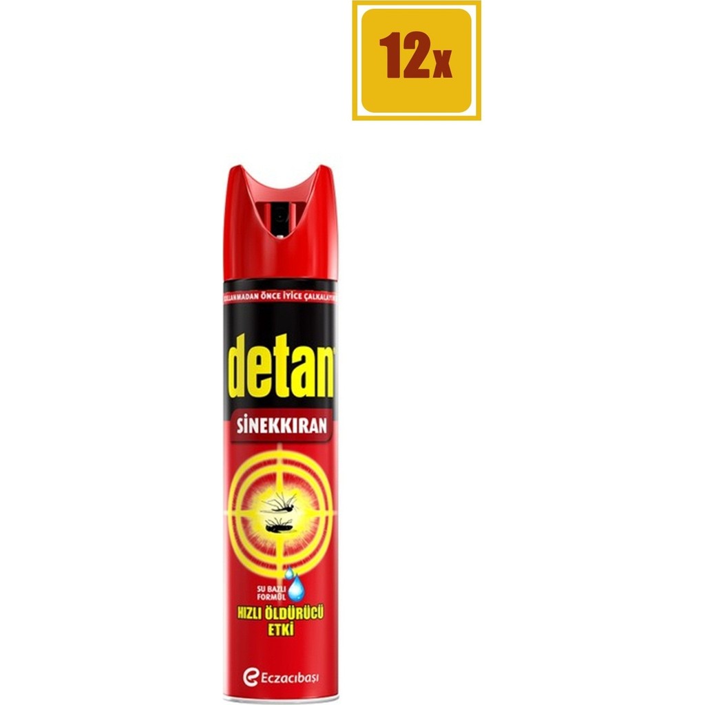 Detan Sinekkıran Su Bazlı 275 ml 12'li Set Diğer Fiyatı