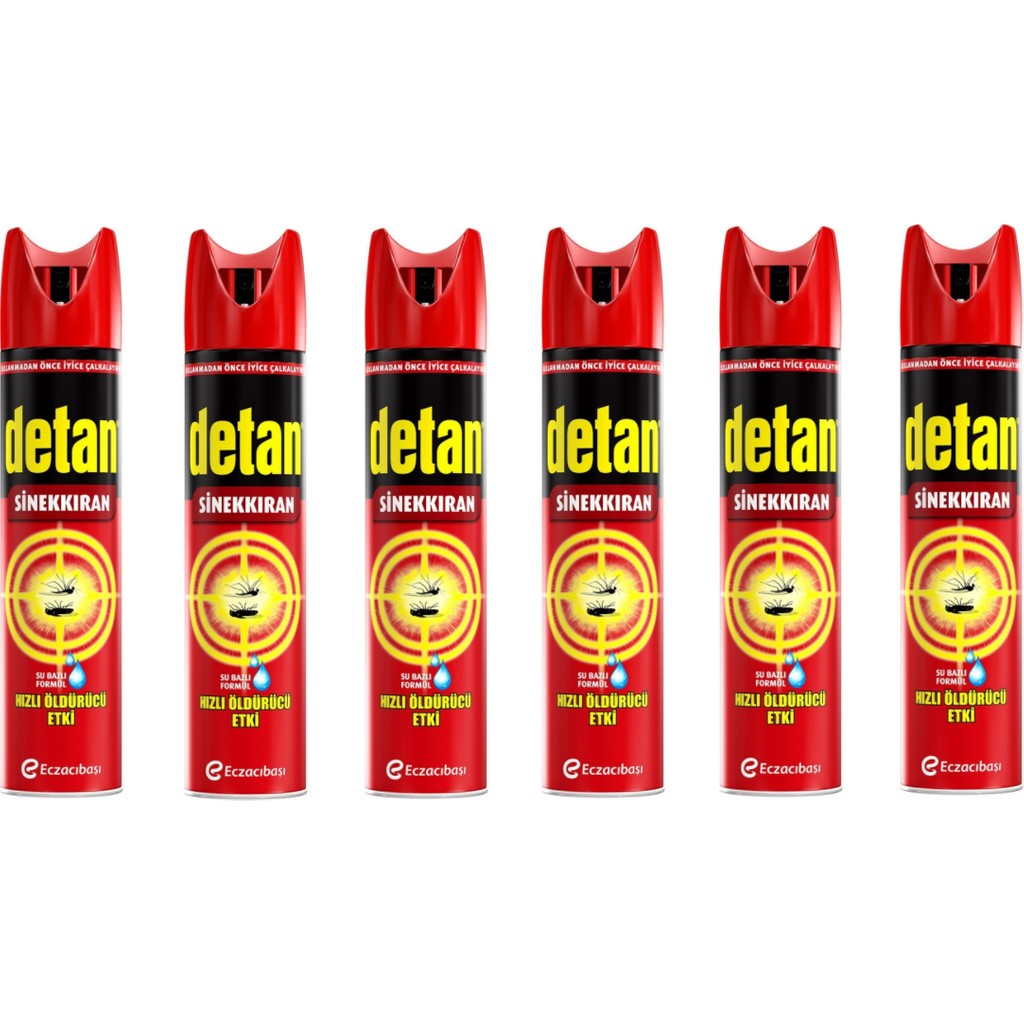 Detan Sinekkıran Su Bazlı Aeresol 275 ml x 6'lı Diğer Fiyatı
