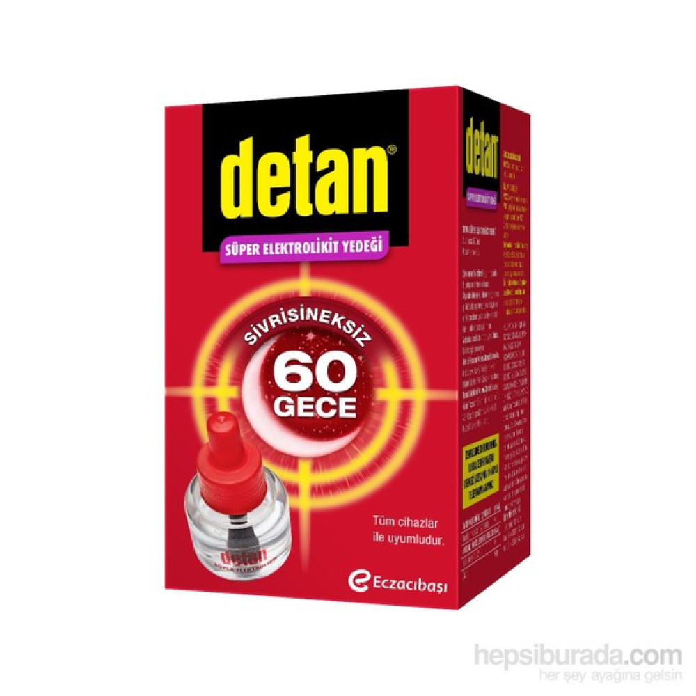 Detan Süper Elektrolikit Yedek 60 Gece Sinek-Kene-Haşere Kovucu Fiyatı