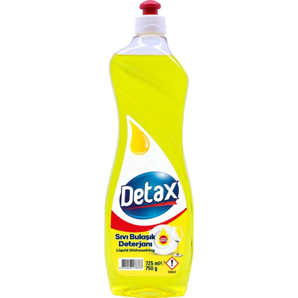Detax Sıvı Bulaşık Deterjanı Limon Pet 750 gr - 750 ml Bulaşık Yıkama Fiyatı