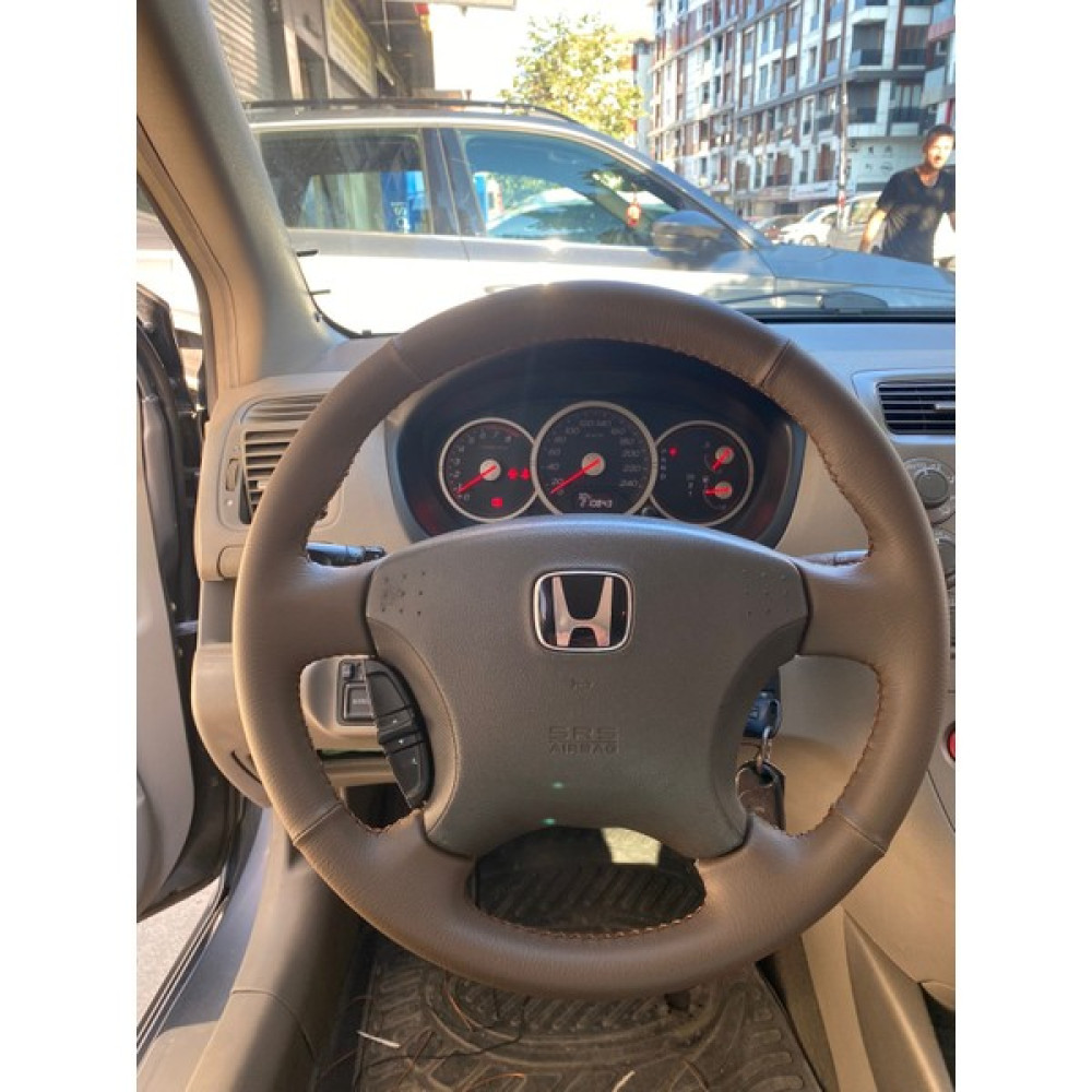 Detay Honda Civic 2005 Direksiyon Uyumlu Kahverengi Desen Direksiyon Kılıfı Kendi Derisi Sökülmedenyapılr Direksiyon Kılıfı Fiyatı