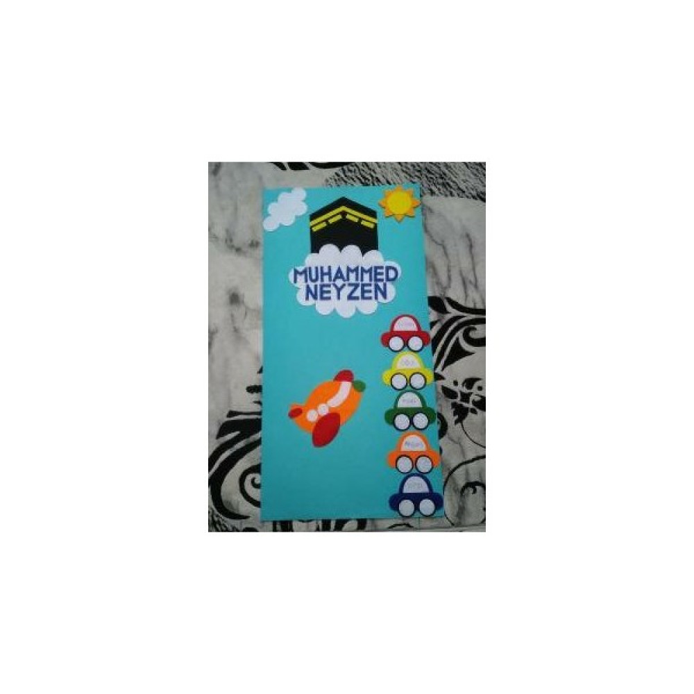 Detay Keçe Keçe Çocuk Seccadesi - 100 x 50 cm - Turkuaz - Yeşil Seccade Fiyatı
