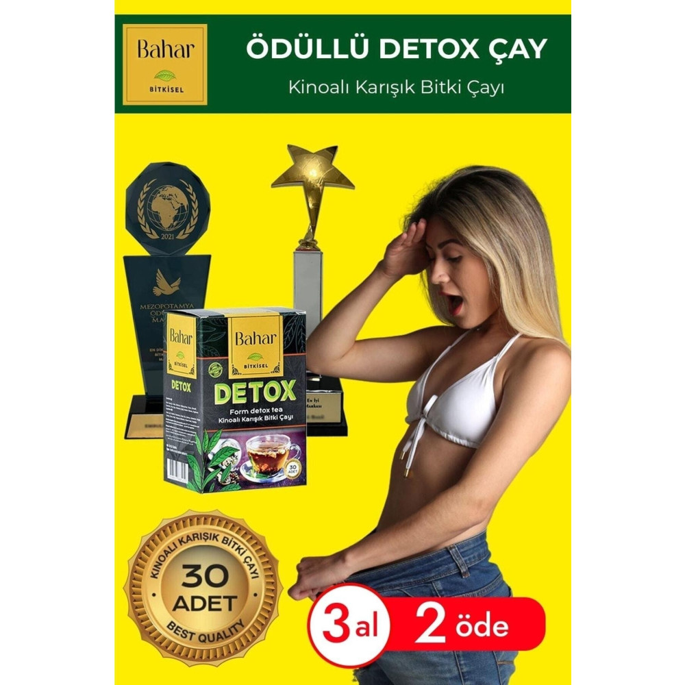 Detox Bitki Çayı & Kinoalı Zayıflama Amaçlı Kilo Vermeye Yardımcı Çay ( 1 Kutu ) Çay Fiyatı