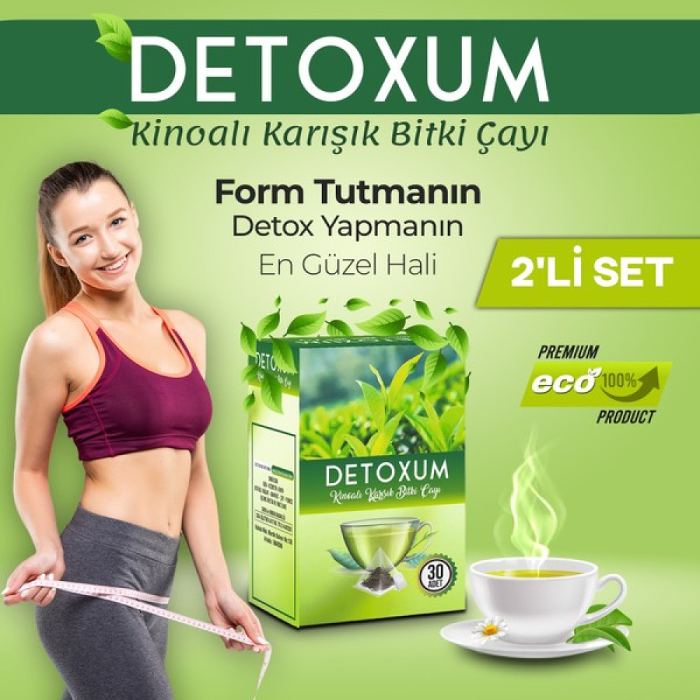 Detoxum Form Çayı Kinoalı Detox Bitkisel Karışımlı Çay 2 x 30'lu Çay Fiyatı