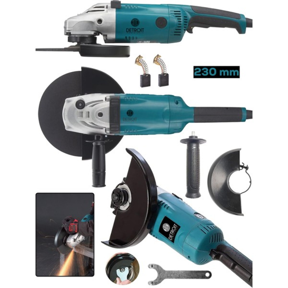 Detroit Usa Metal Şanzıman 2200 W 230 mm Büyük Sipiral Taşlama ve Kesme Makinası Daflong Series Oto Boyaları Fiyatı