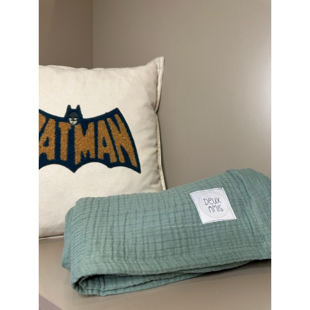 Deux Amis Çok Amaçlı 4 Kat Müslin Battaniye 120 x 120 cm Organik %100 Pamuk Muslin - 120*120 - Yeşil Bebek Battaniyesi Fiyatı