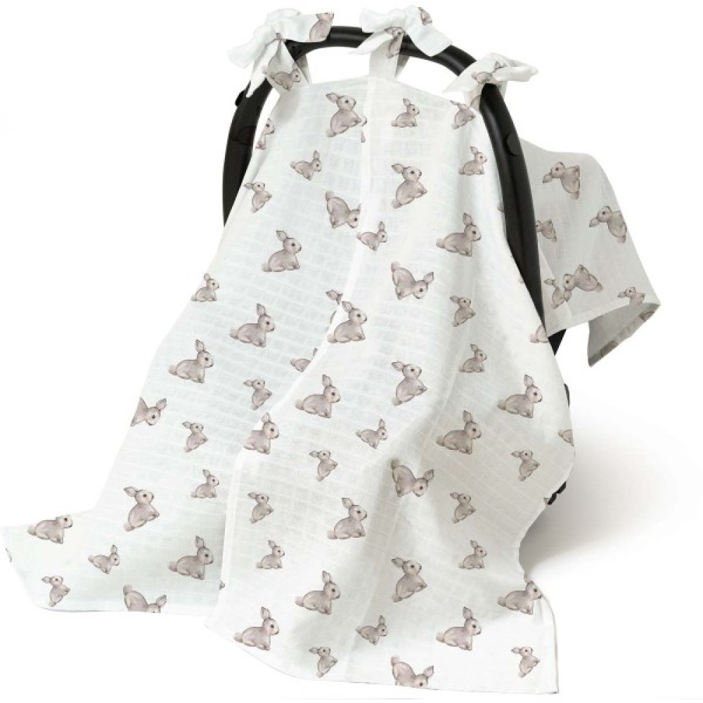 Deux Lapins Bebek Müslin Puset Örtüsü Iconique Lapin - Standart - Renkli Bebek Giyim-Tekstil Fiyatı