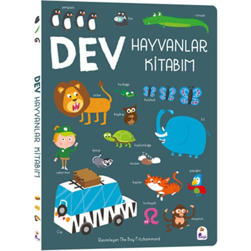 Dev Hayvanlar Kitabım (Ciltli) Okul Öncesi Eğitici & Öğretici Kitaplar Fiyatı