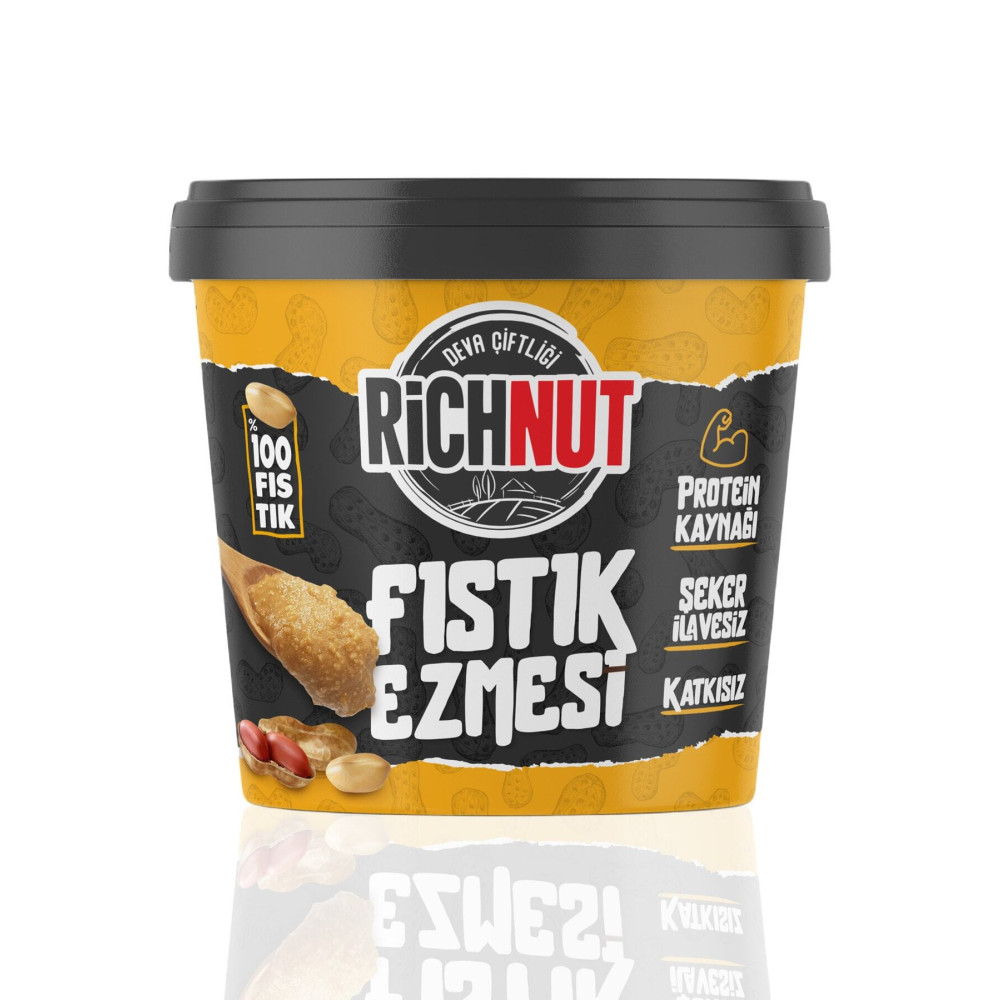 Deva Çiftliği Richnut Şekersiz %100 Saf Doğal Fıstık Ezmesi 1 Kg Sürülebilir Fiyatı