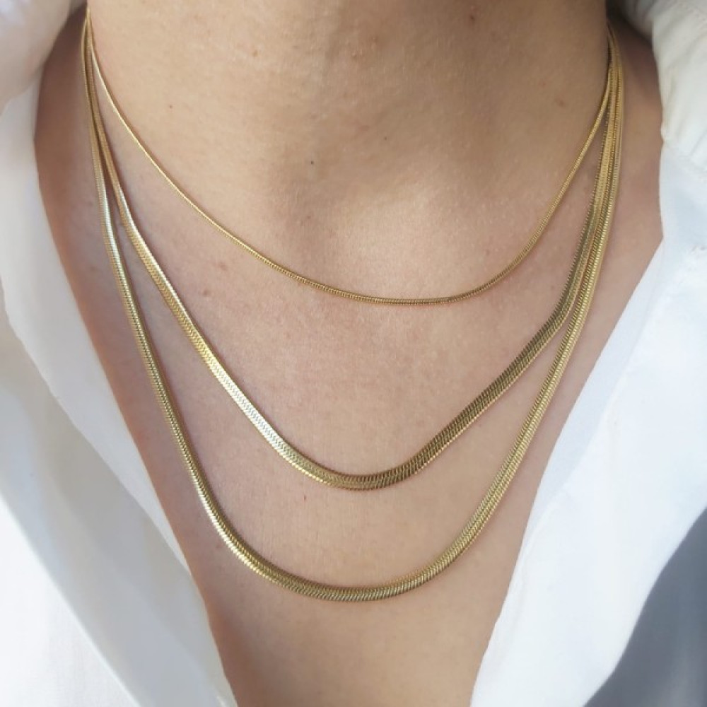 Devi Fashion Çelik Italyan Ezme Model Üçlü Zincir Altın, Takı & Aksesuar Fiyatı
