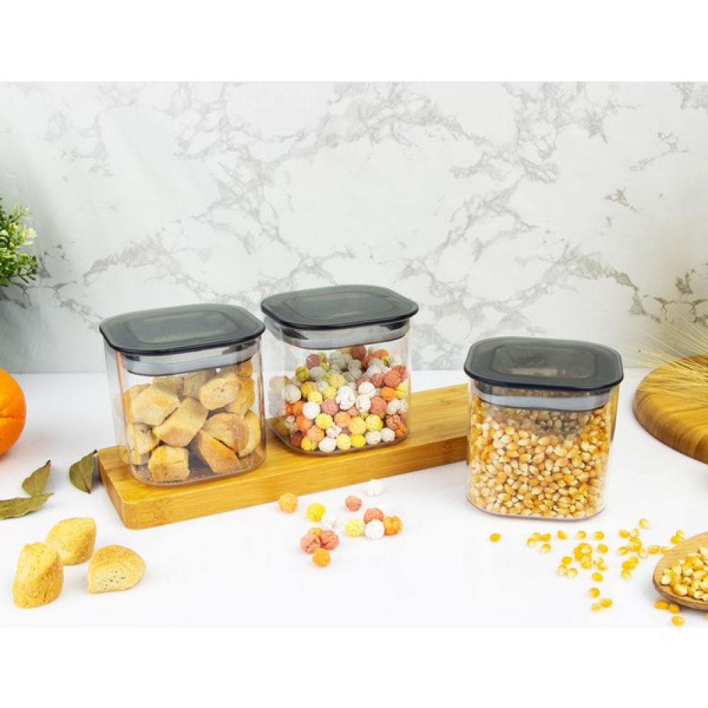 Devigo 3 Adet 0.5 Lt Istiflenebilir Kristal Vakumlu Erzak Kabı 0.5 Lt Vakumlu Saklama Kabı Saklama Kapları Fiyatı