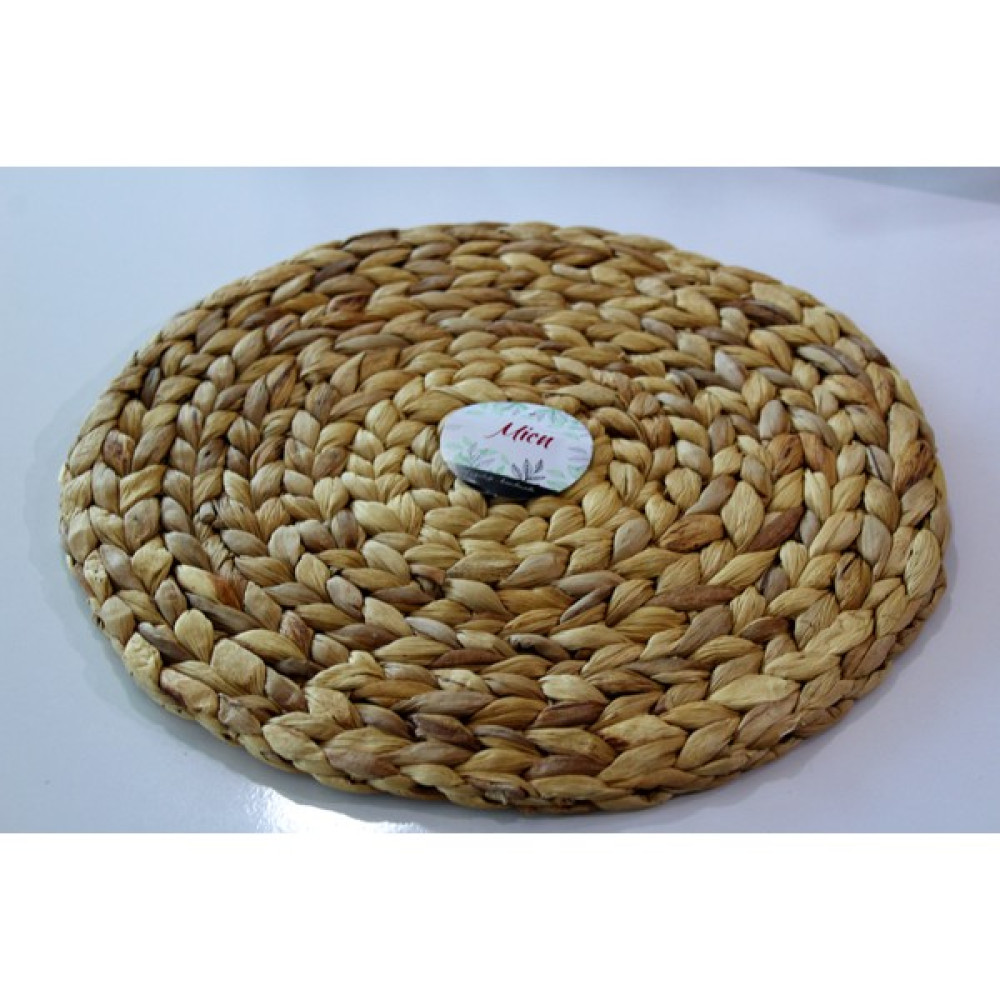 Devigo Hasır Supla Örgü Amerikan Servis Tabak Tava Tencere Altlığı Bambu Sofra Servis Sunumluk - Kahverengi - 35 x 35 cm Amerikan Servis Fiyatı