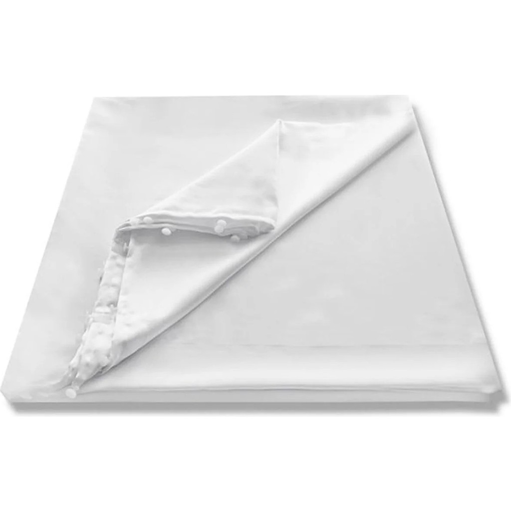 Devigo Hazır Saten Güneşlik Perde Krem ve Beyaz Renk Seçenekli 3 Farklı Ölçüde - 250 x 210 cm Perde Fiyatı