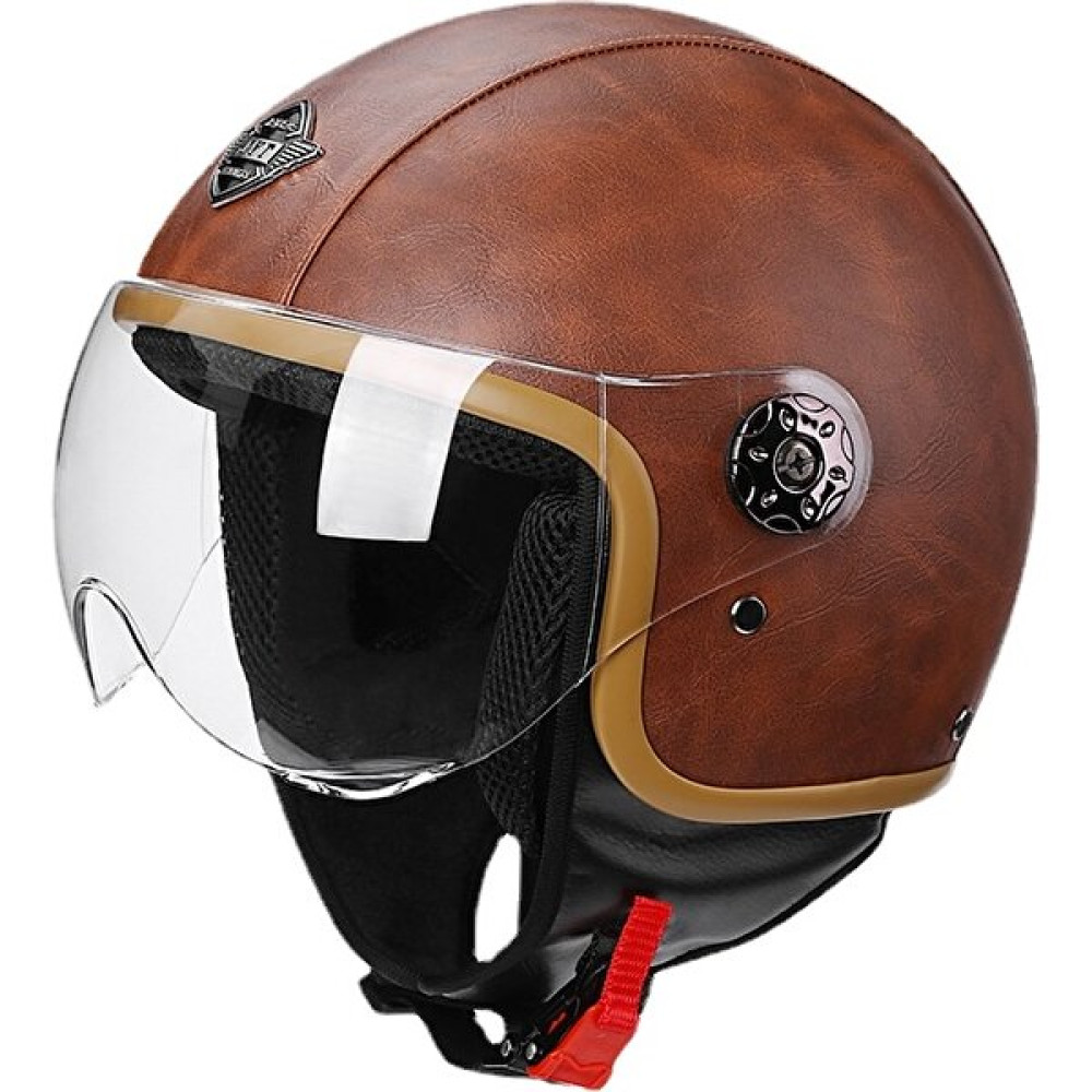 Devils Eye 50-60cm Retro Yarım Motosiklet - Kahverengi (Yurt Dışından) Motorsiklet Kaskları Fiyatı