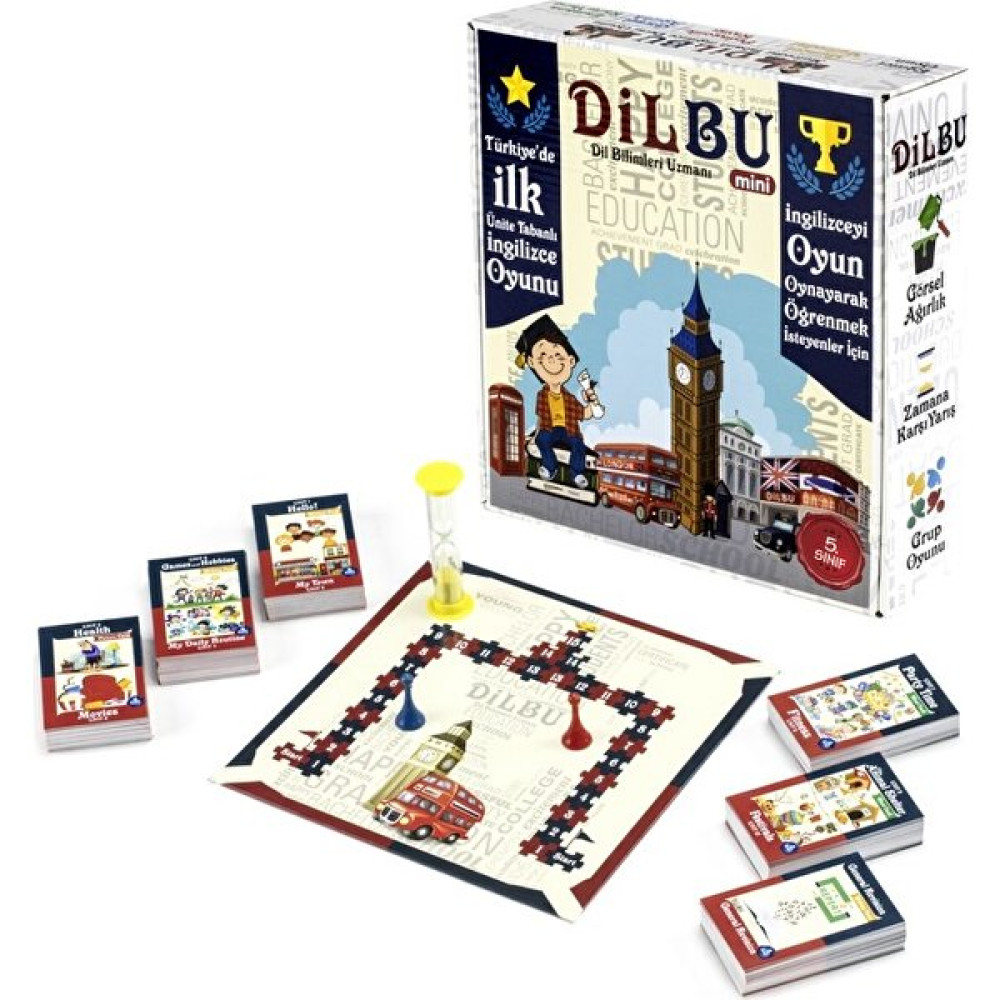 DEVO (Dergi ve Oyun) 5. Sınıf Dilbu Mini İngilizce Dersi Oyunu Eğitici Oyuncak Fiyatı
