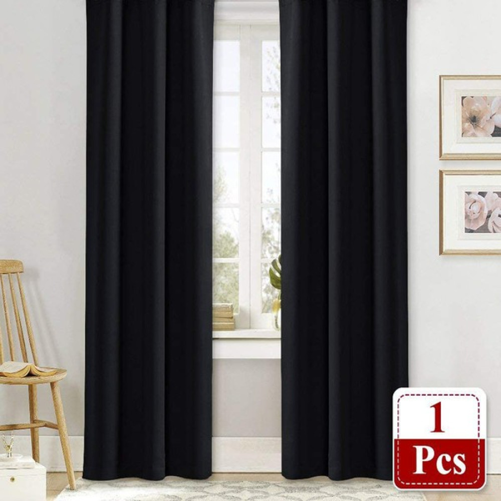 Devor De'vor kadife Görünümlü Kalın Fon Perde - Siyah - 100 x 270 cm Tül Perde Fiyatı