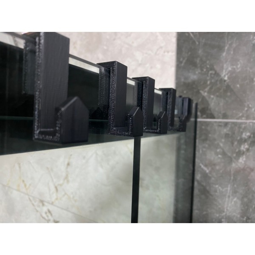 Devotech duşakabin askısı ve banyo askısı 4 adet - Siyah Banyo Askılık Fiyatı