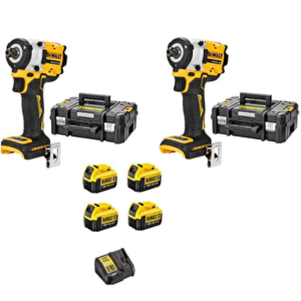Dewalt 2 ADET Dcf922 Somun Sıkma Makinası ( 406 NM )+ 4 ADET 4 AMPER BATARYA + 1 ADET DOLUM CİHAZI Akülü Vidalama Makinesi Fiyatı