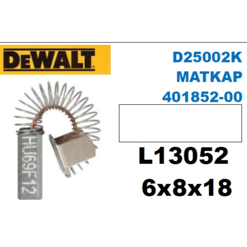 Dewalt D25002k Matkap 401852 00 Komur Firca Seti 6X8x18 Matkaplar Fiyatı
