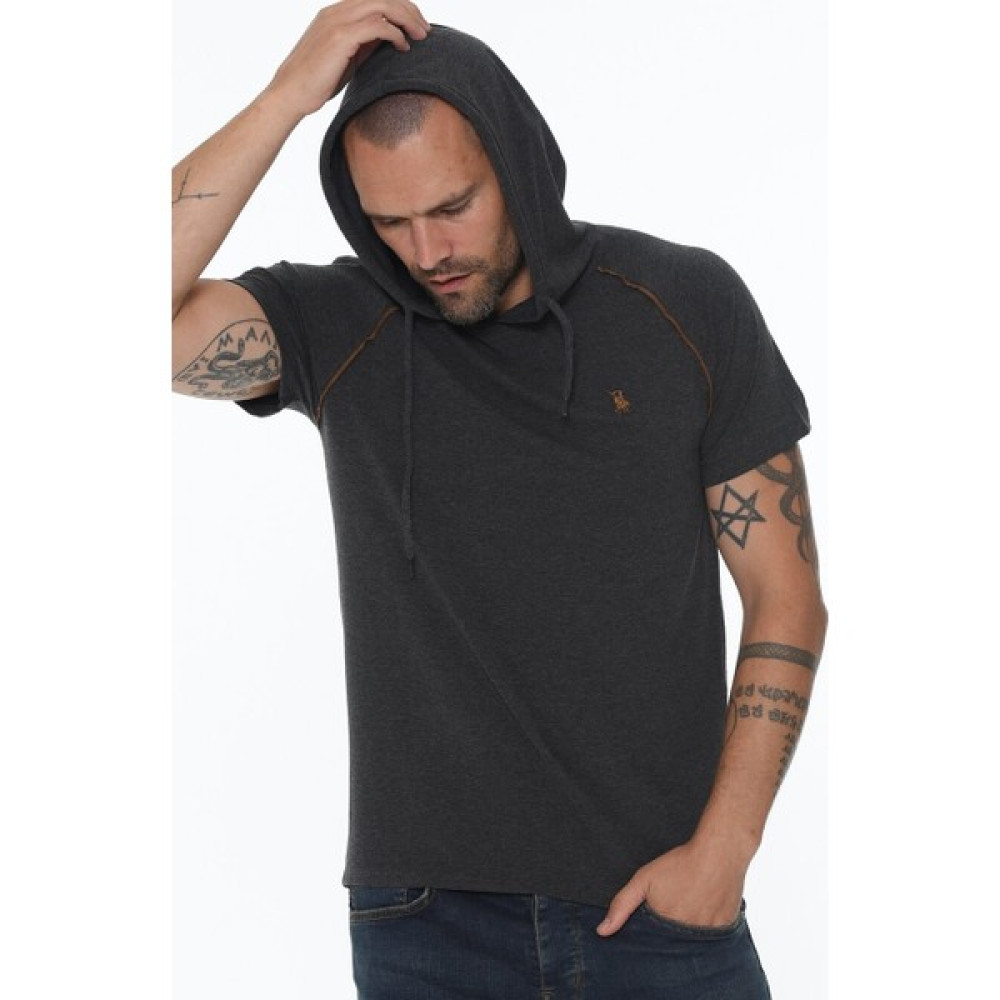 Dewberry Üçlü Set T8570 Kapüşonlu Erkek T-Shirt-Antrasit Erkek T-shirt Fiyatı