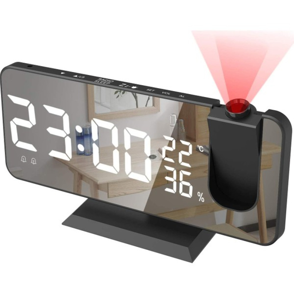 Deweiqi USB Şarjlı LED Ekran Dijital Çalar Saat (7,4") (Yurt Dışından) - Siyah Oto Boyaları Fiyatı