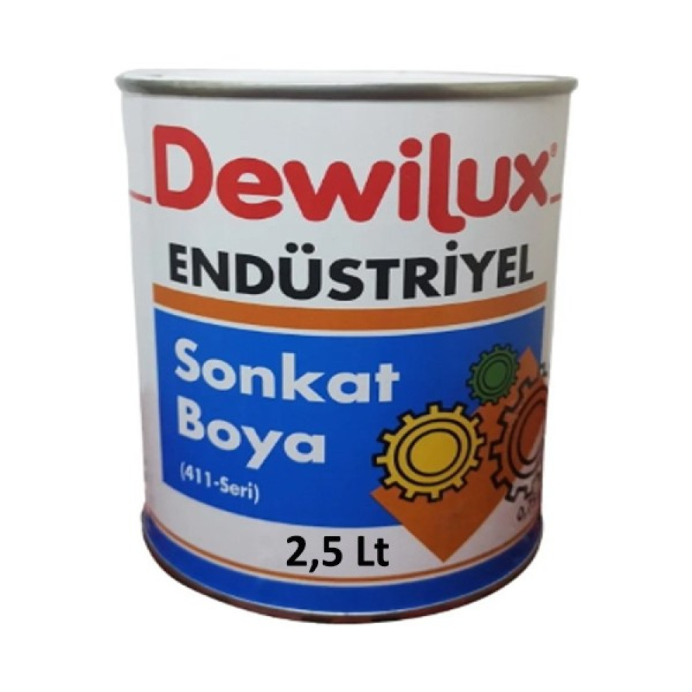 Dewilux Endüstriyel Son Kat Boya 2,5 Lt - Orta Gri-7006 Boya Malzemeleri Fiyatı