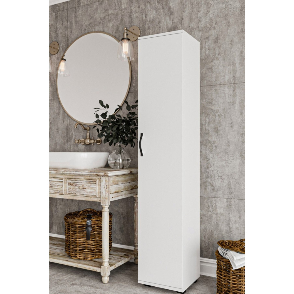 DEWOODY Banyo Dolabı Mutfak Ofis Çalışma Dosya Dolabı Tek Kapaklı 5 Bölmeli Çok Amaçlı Dolap Banyo Dolabı / Mobilyası Fiyatı