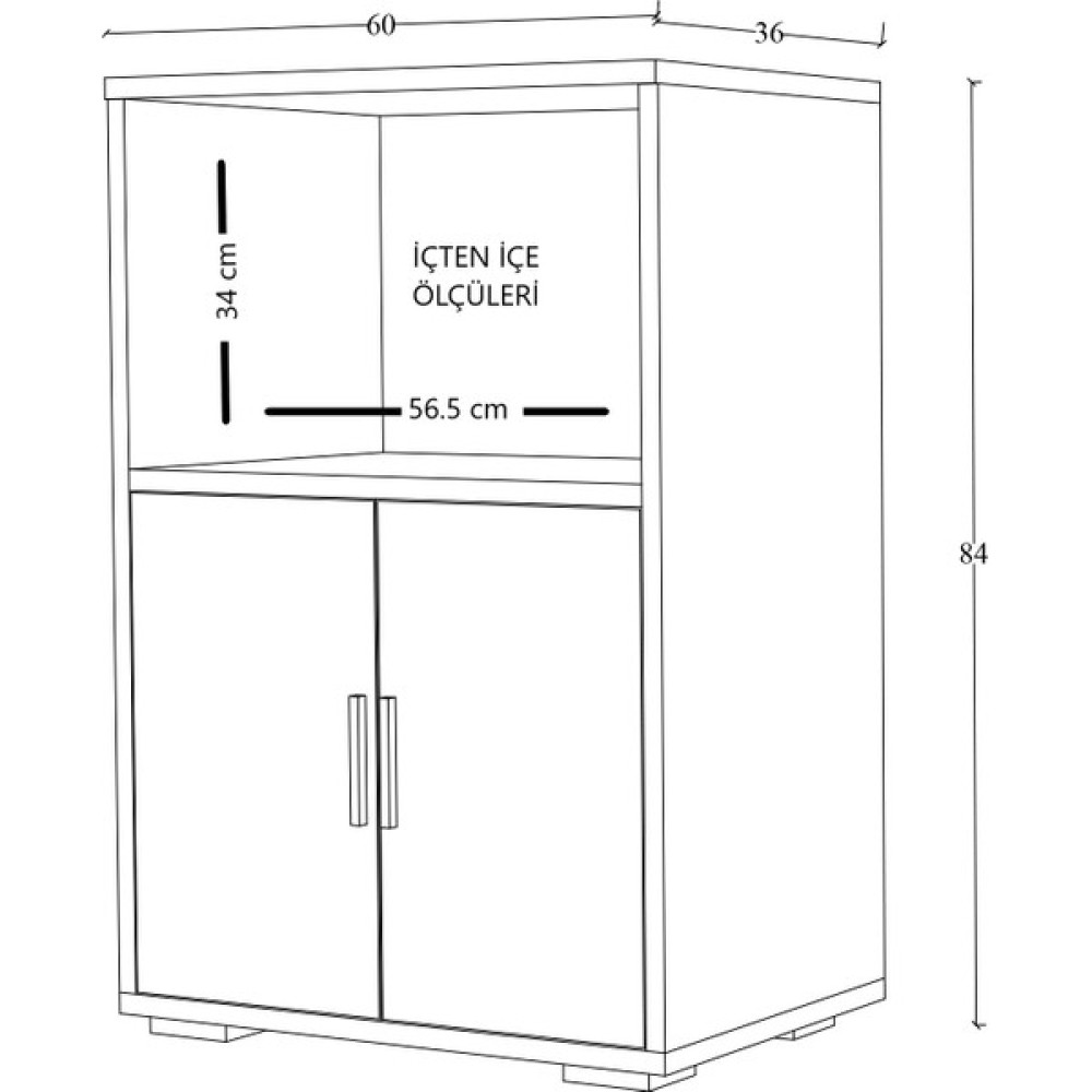 Dewoody Çok Amaçlı Dolap Set Üstü Fırın Dolabı Düzenleyici Banyo Dolabı / Mobilyası Fiyatı