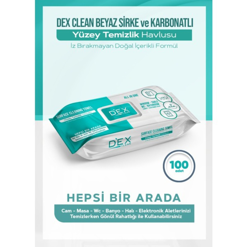 Dex Clean Yüzey Temizlik Havlusu 100'LÜ - 1 Bebek Bakım Fiyatı